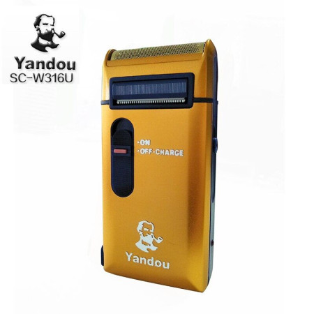 YANDOU GOLD RECHARGEABLE ELECTRICAL SHAVER SV-316U